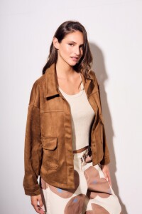 Sobrecamisa Gamuza Camel