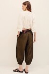BABUCHA OLIVER LINEN Marron