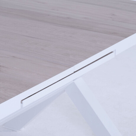 MESA COMEDOR EXTENSIBLE ALUMINIO BLANCO TUSCANY