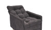 Butaca Reclinable 1 Cuerpo + Puff Living - Montreal Gris