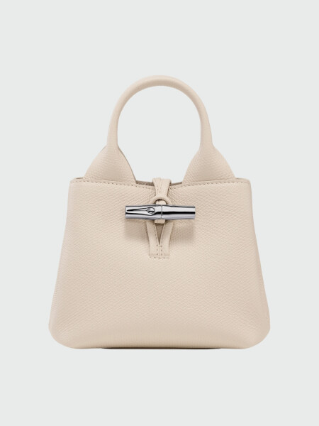 LONGCHAMP - Clutch Le Roseau XS Beige