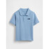 V-FRCH LOGO SS PIQUE POLO GR BLUE SUEDE