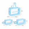 Set de Neceser de Viaje Transparentes Impermeables Washbag Celeste