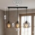 Lampara De Techo Colgante De 3 Luces Jaula Metal Moderna IMBACK Color Negro Lampara De Techo Colgante De 3 Luces Jaula Metal Moderna IMBACK Color Negro