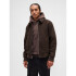 WOOL BOMBER BROWN HEATHER