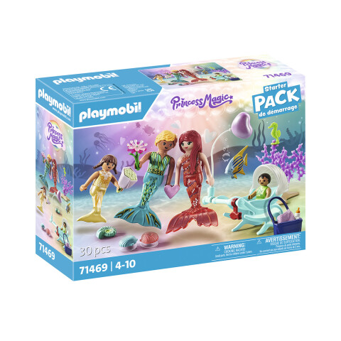 Familia de Sirenas Bajo el Agua Playmobil 30 Piezas U