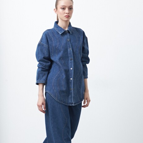 SOBRECAMISA ADELE Azul Oscuro