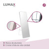 Espejo de pie o pared Glamour Lumax 160x50 cm living dormitorio Blanco