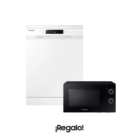 Lavavajillas Samsung Blanco 13 Cubiertos + Microondas 20 L de Regalo