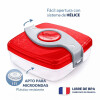 Tupper Hermético para Alimentos con Cierre de Seguridad - Rojo Tupper Hermético para Alimentos con Cierre de Seguridad - Rojo