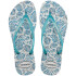 Sandalias de Mujer Havaianas Slim Daydream Blanco - Celeste