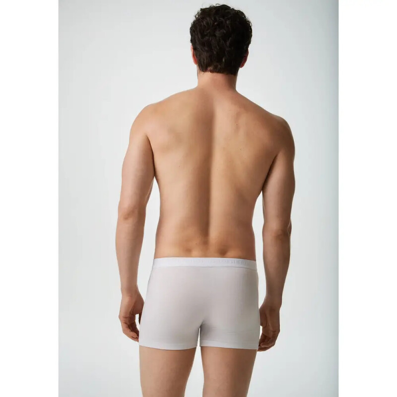 KIT COM 2 CUECAS BOXER BRANCO/AZUL