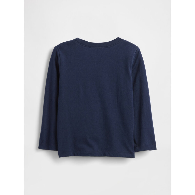 V-FRCH LS LOGO TEE TAPESTRY NAVY