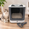 Caja Sanitaria Para Gato Puerta Bandeja Extraíble Y Pala Caja Sanitaria Para Gato Puerta Bandeja Extraíble Y Pala