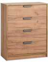 Cómoda JENSLEV 4 cajones color roble natural Cómoda JENSLEV 4 cajones color roble natural