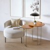 Mesa de arrime - Doble side - Linea Manhattan Marron/Marron