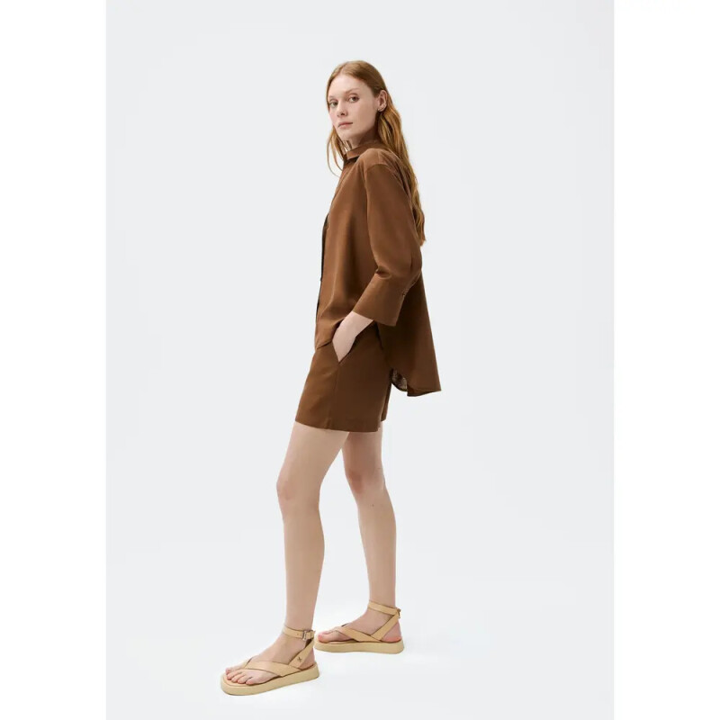 CAMISA FEM MARROM ESCURO