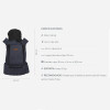 Mochila Porta Bebé Carestino con 3 Posiciones Gris Oscuro