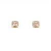 Caravanas Cuadrados de oro - Oro bajo - Zirconia - CA8108 conpiedra