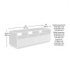 Rack para tv 60" - Sauder - Linea Morgan Main Rack para tv 60" - Sauder - Linea Morgan Main