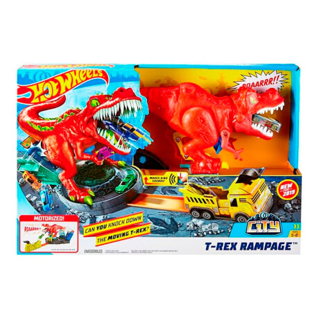 Pista De Autos Hot Wheels T Rex Devorador City El Rey Del Entretenimiento