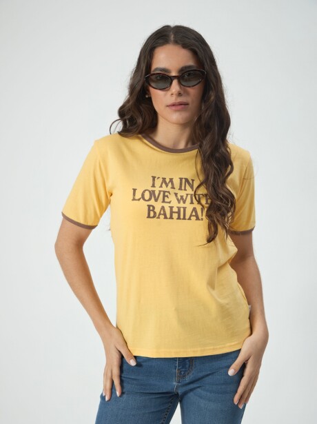 REMERA LOVE BAHIA AMARILLO