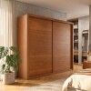 Ropero 2 Puertas Corredizas - Imperador Cinamomo