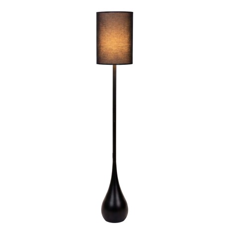 LÁMPARA DE PIE METAL-Y-TELA NEGRO XYF8073