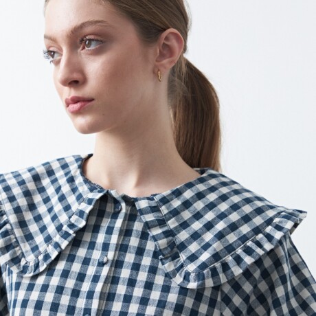 CAMISA ORCHID Azul Oscuro