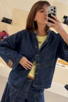 Camisa Mao Azul