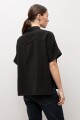 Camisa manga corta negro