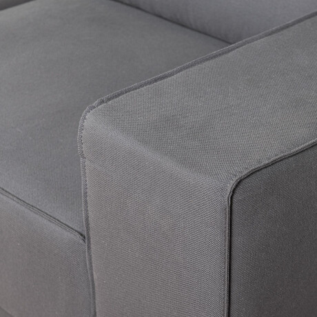 SOFÁ C/CHAISE GRIS TELA EXCELENCE IZQ
