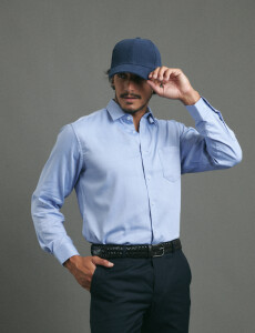 012581 CAMISA HARRINGTON LABEL Azul