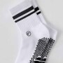 Medias The Powerhouse Quarter Crew Grip Sock Hombre Classic White/black Stripe