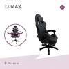 Silla Gamer Lumax Modelo ROM Negro