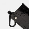 Estuche Ruby en cuero grabado croco Negro