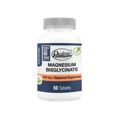 Magnesium Bisglycinate 60 tabletas Qualivits Magnesium Bisglycinate Qualivi