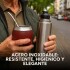 Mate Clásico de Acero Inoxidable Diseño Clásico Duradero Color Bordo