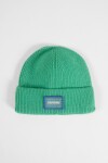 Gorro tejido rib verde