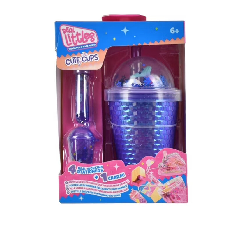 Vasos Mini Cute Cups Real Littles Accesorio de Mochila Real Littles Mermaid Bliss