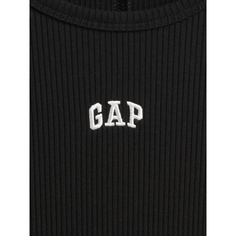 INTL LS MOD RIB CROP TEE BLACK