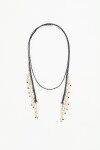 COL BRAIDED RAIN Negro