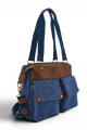 Morral de lona vintage Azul