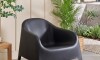 Sillón De Jardín Apilable - Skarpo Negro