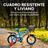 Bicicleta Infantil XMZ Rodado12 Canasto Parrilla Guardabarro Celeste 1