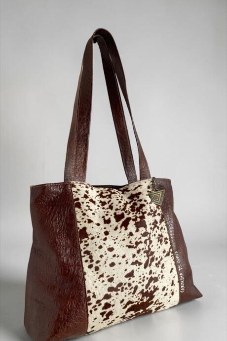 Cartera TRIVA Multifunción Marrón Con Pelo Linea Ottenta Basic Cartera TRIVA Multifunción Marrón Con Pelo Linea Ottenta Basic