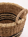 CANASTO RAYAS CON ASAS MARRON