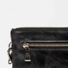 Mini bag Kaia en cuero arrugado Negro