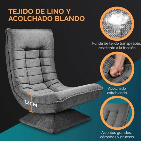 Sillon Reclinable Giratorio Aberdeen Gris