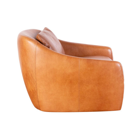 BUTACA GIRATORIA TELA MARRON SKYLAR CASTAÑO